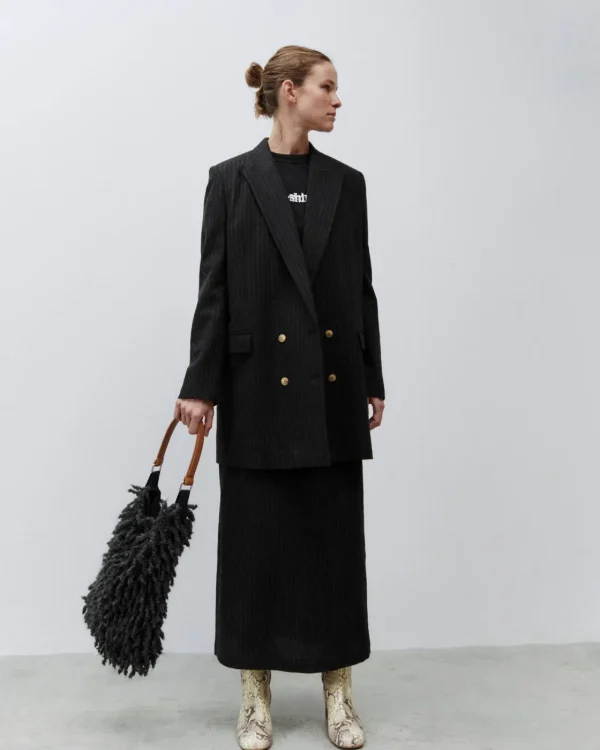 ALYSI BLAZER OVER PINSTRIPES- Cappotti E Giacche
