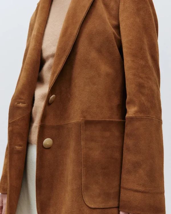 ALYSI BLAZER SUEDE- Cappotti E Giacche