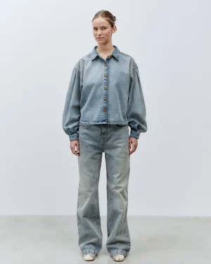 ALYSI CAMICIA BOXY DENIM- Maglie | Topwear
