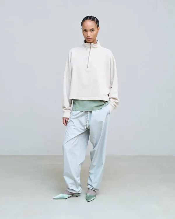 ALYSI FELPA CROPPED CON RICAMO- Licia Florio X Alysi | Maglie
