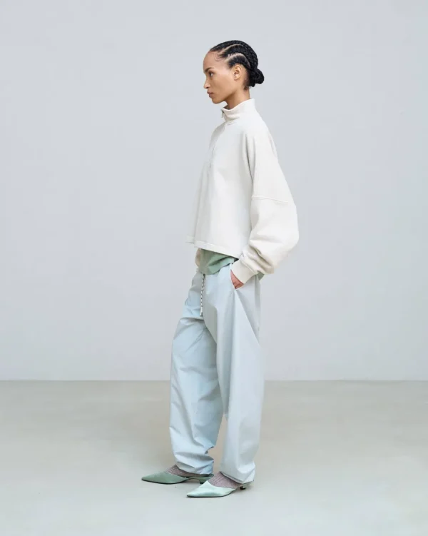 ALYSI FELPA CROPPED CON RICAMO- Licia Florio X Alysi | Maglie