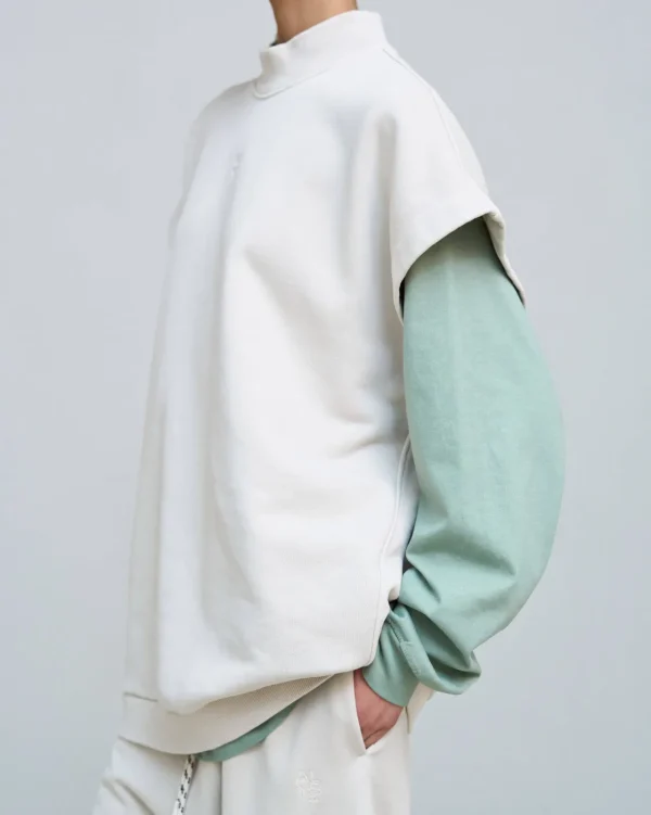 ALYSI GILET IN FELPA OVERSIZE CON RICAMO- Licia Florio X Alysi | Maglie