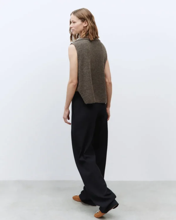 ALYSI GILET POLO CON RICAMO APPLICAZIONI SPECCHIO- Maglie