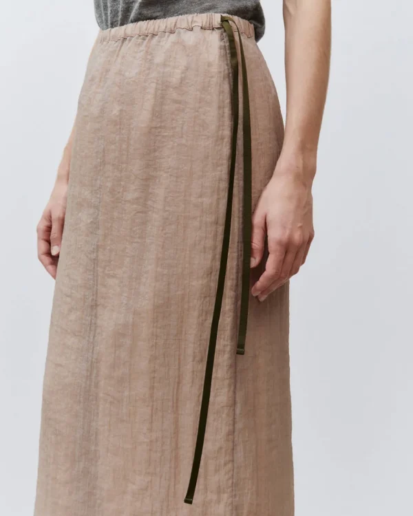 ALYSI GONNA MIDI IN ORGANZA- Gonne