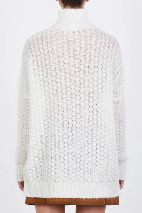 ALYSI MAGLIA ALPACA PUNTO 3D- Maglie
