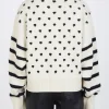 ALYSI MAGLIA BOXY RIGHE E POIS- Maglie