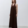 ALYSI MAXI ABITO CAMICIA VELLUTO A COSTE- Abiti E Tute