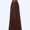 ALYSI MAXI ABITO CAMICIA VELLUTO A COSTE- Abiti E Tute