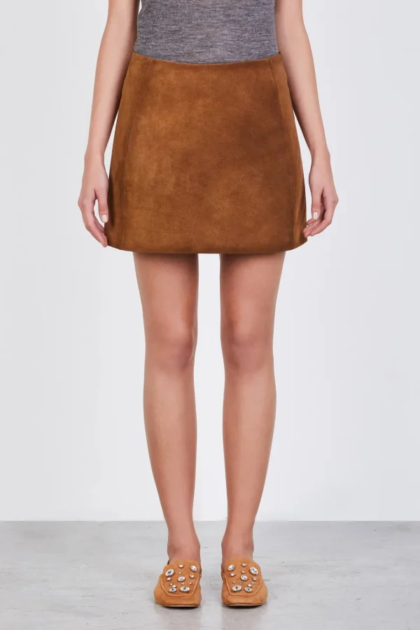 ALYSI MINI SUEDE- Gonne