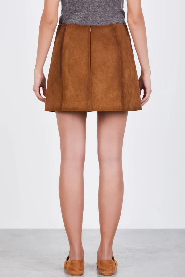 ALYSI MINI SUEDE- Gonne