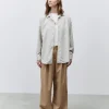 ALYSI OVERSHIRT MANICHE CON STRASS- Topwear