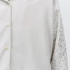 ALYSI OVERSHIRT MANICHE CON STRASS- Topwear