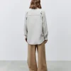 ALYSI OVERSHIRT MANICHE CON STRASS- Topwear