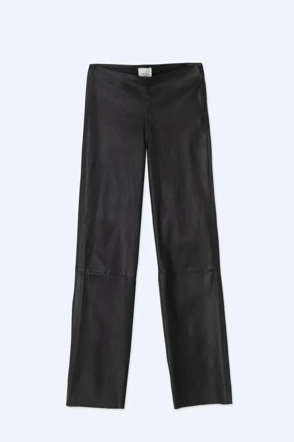 ALYSI PANTALONE PELLE STRETCH- Pantaloni