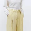 ALYSI PANTALONE SARTORIALE VELLUTO A COSTE- Pantaloni