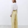 ALYSI PANTALONE SARTORIALE VELLUTO A COSTE- Pantaloni