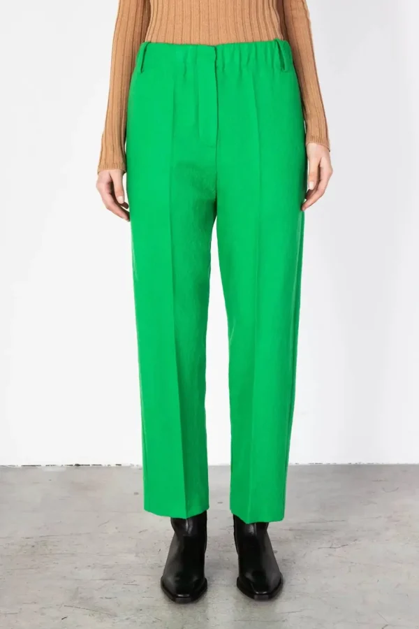ALYSI PANTALONE SOFT WOOL- Pantaloni