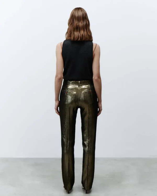 ALYSI PANTALONE WRINKLED SARTORIALE- Pantaloni