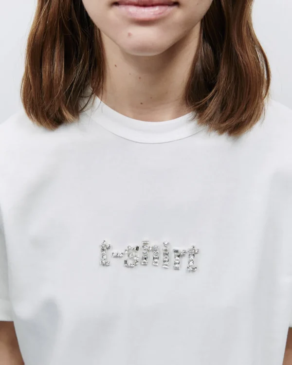 ALYSI T-SHIRT RICAMO CASTONI- Topwear